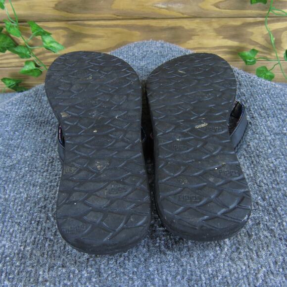 Flojos Women's Flip Flop Black Synthetic Sz 10 Medium Gently Used 2025 - Picture 5 of 6